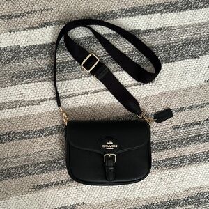 Coach Black Leather Crossbody Bag